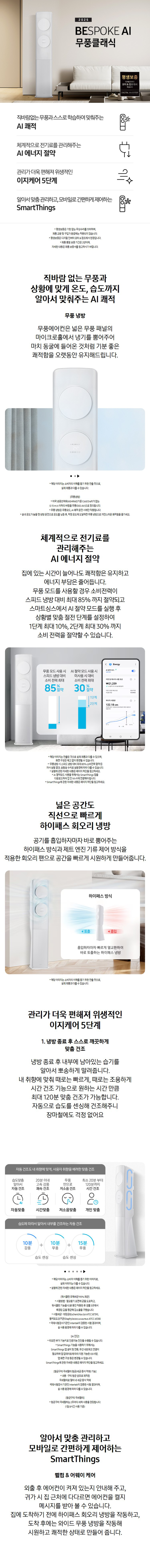 BESPOKE AI 무풍 클래식 19평+5.6평형 에어컨 (일반)