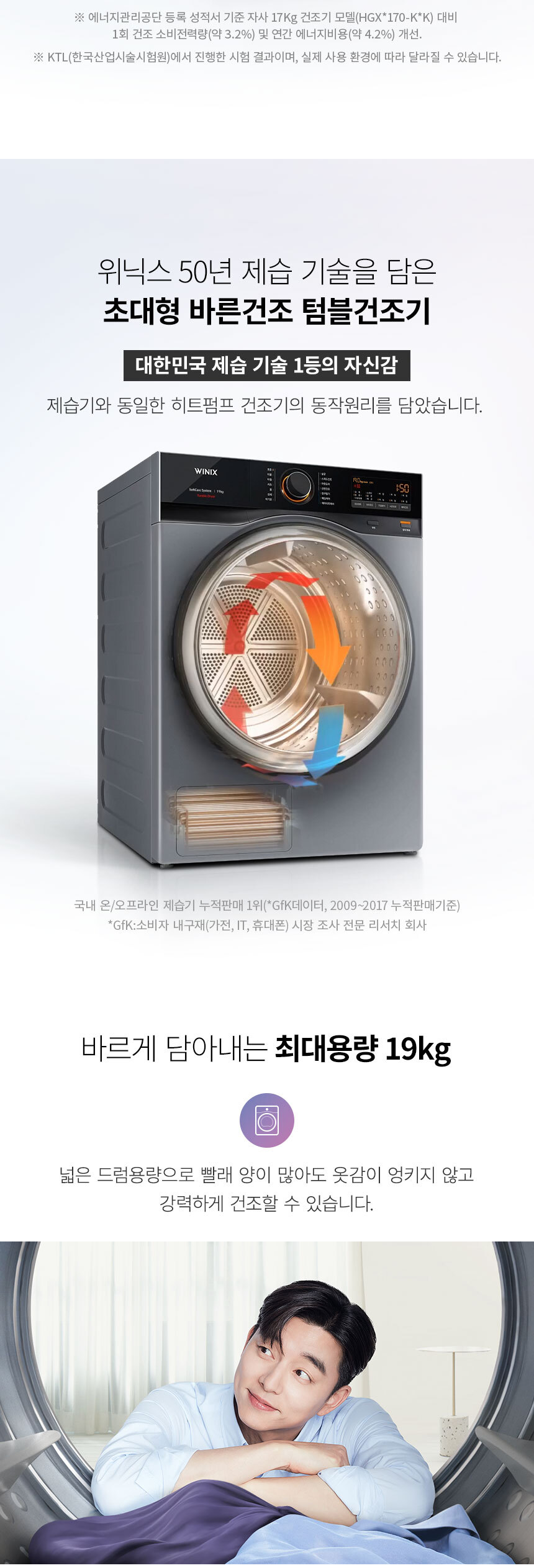 텀블 건조기 19kg 메탈릭 그레이