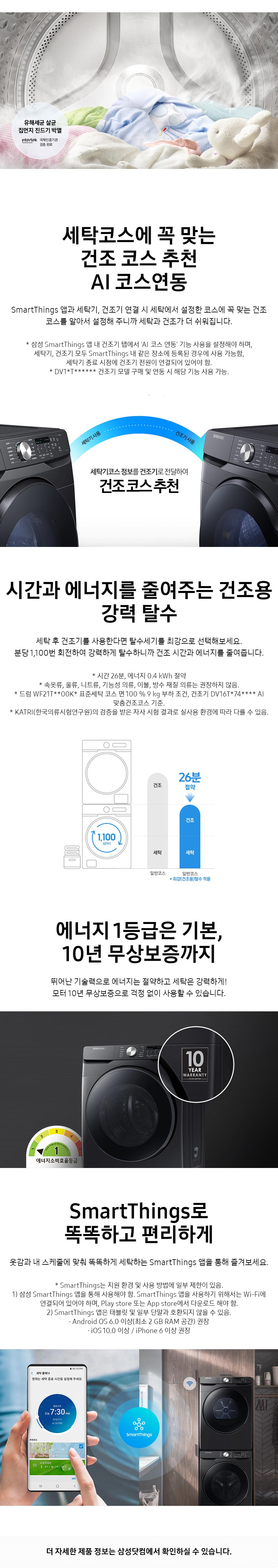 그랑데 드럼 세탁기 21kg 블랙 케비어