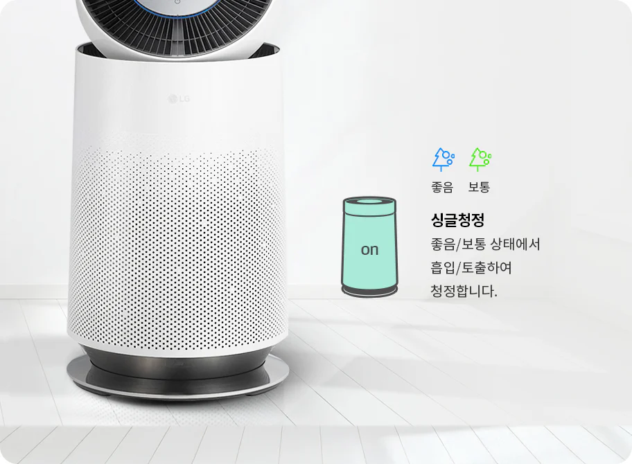 퓨리케어 AI 360˚ 공기청정기 플러스 + 무빙휠 세트
